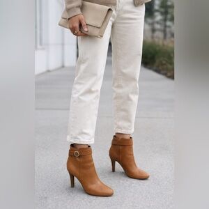 Tory Burch • Bristol High Heel Ankle Leather Camel Bootie (7)